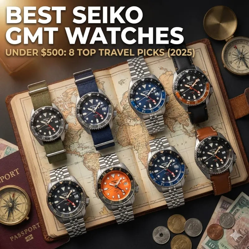 8 Best Seiko GMT Watches Under $500 for Travel (2026 Guide)