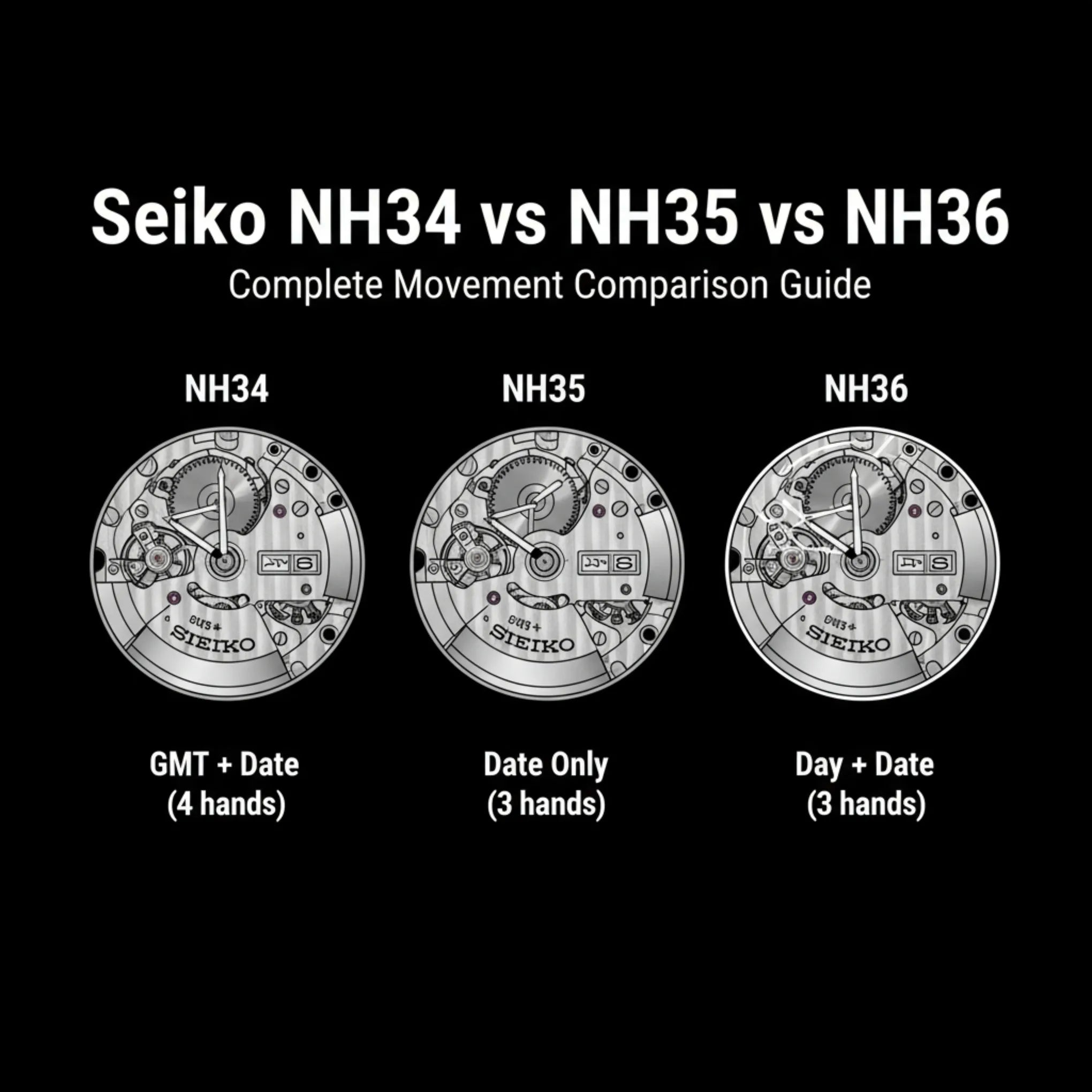 Rotor Automatique Pour Montre - Mouvement NH34 NH35 NH36 NH38 NH39 - Diamètre 28 Mm - Neuf Avec étiquettes