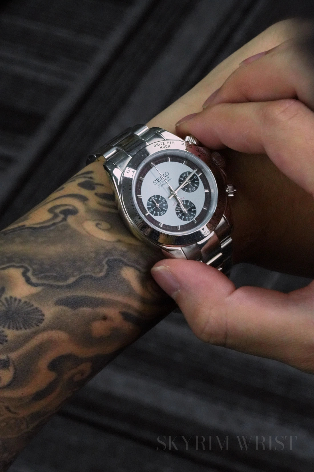 Mod Daytona Silver Ceramic Panda - SKYRIM WRIST