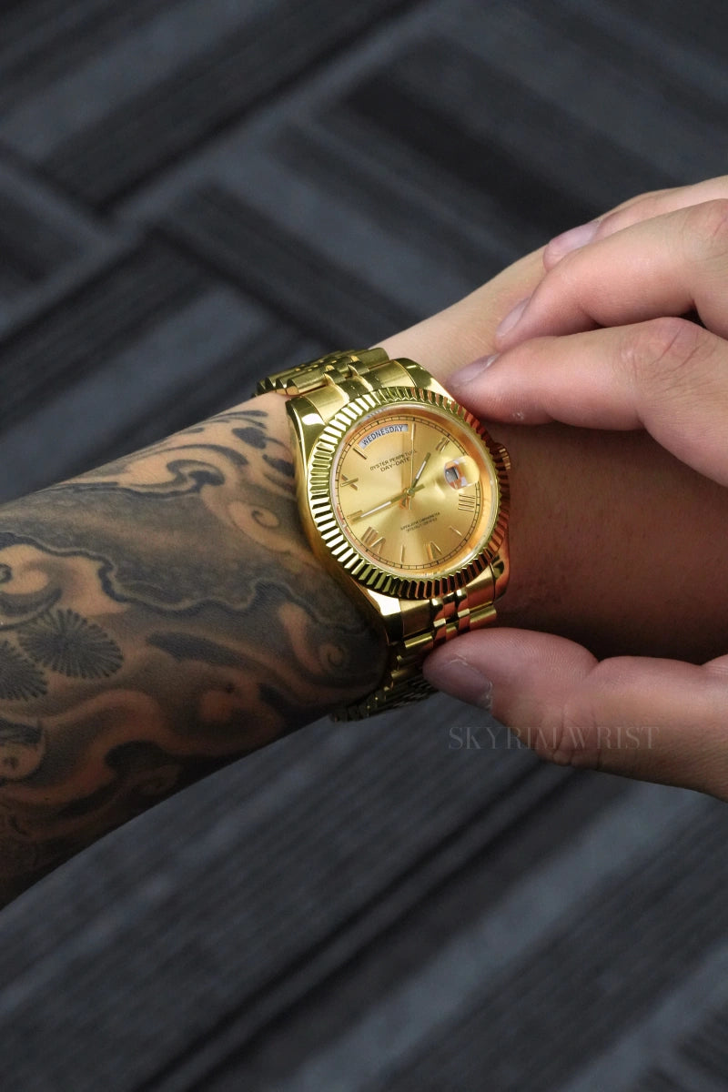 Mod Day-Date Gold Watch