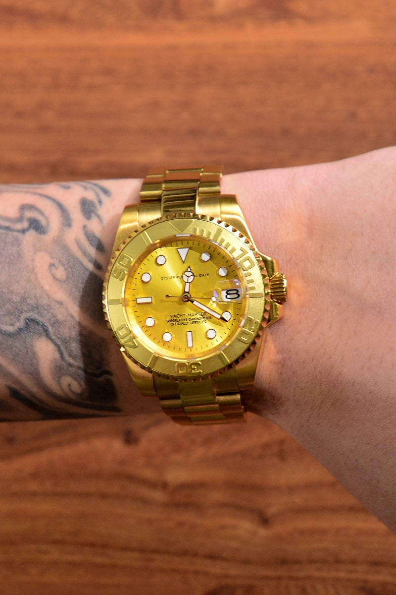 Mod Yacht-Master Gold Watch
