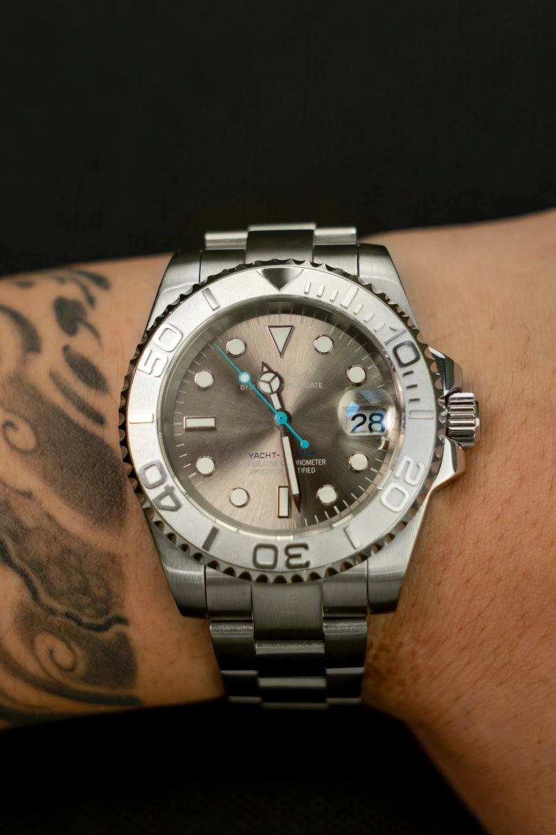Mod Yacht-Master Silver Gray Watch