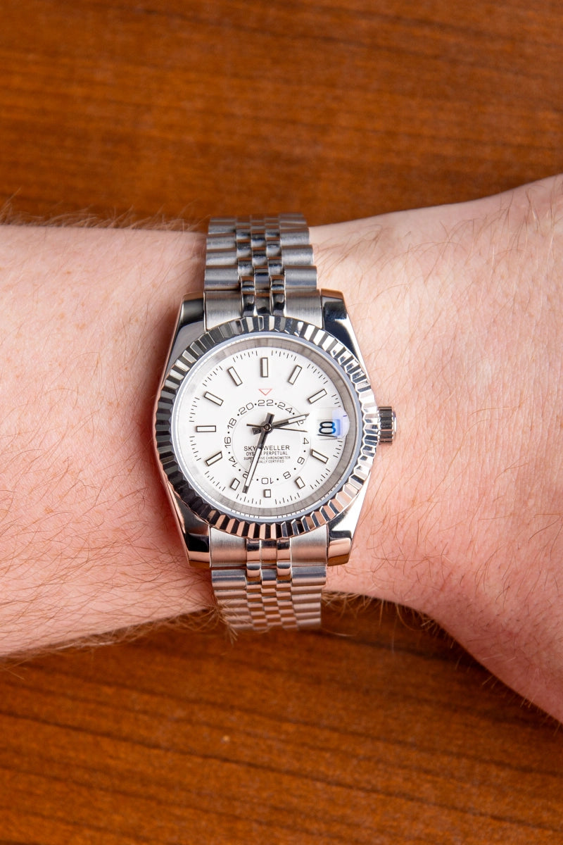 Mod Sky-Dweller White Watch