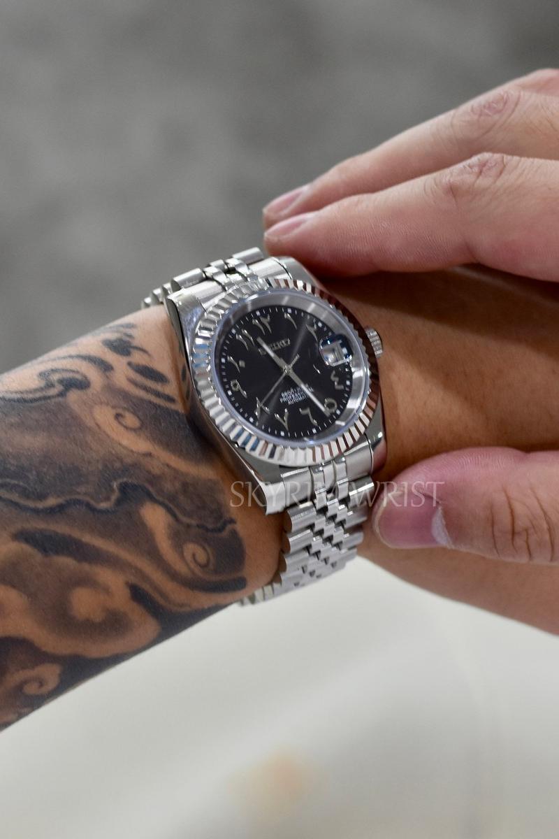 Mod Datejust Arabic Black - SKYRIM WRIST