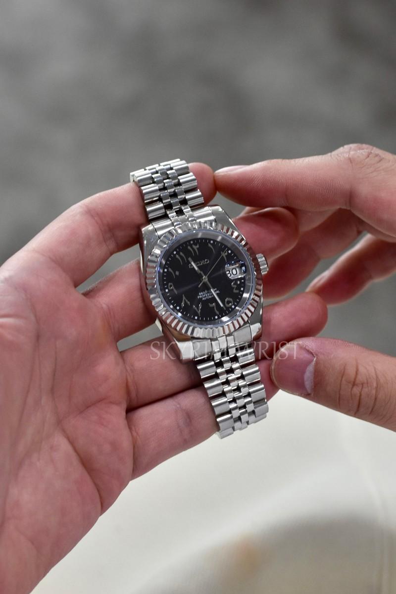 Mod Datejust Arabic Black - SKYRIM WRIST