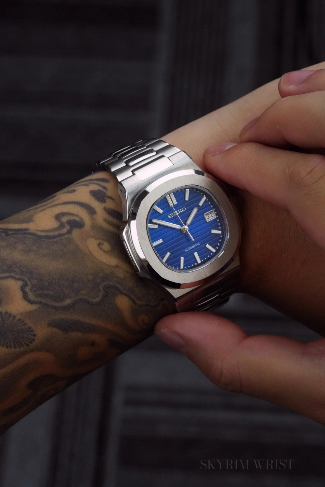 Mod Nautilus Silver Blue - SKYRIM WRIST