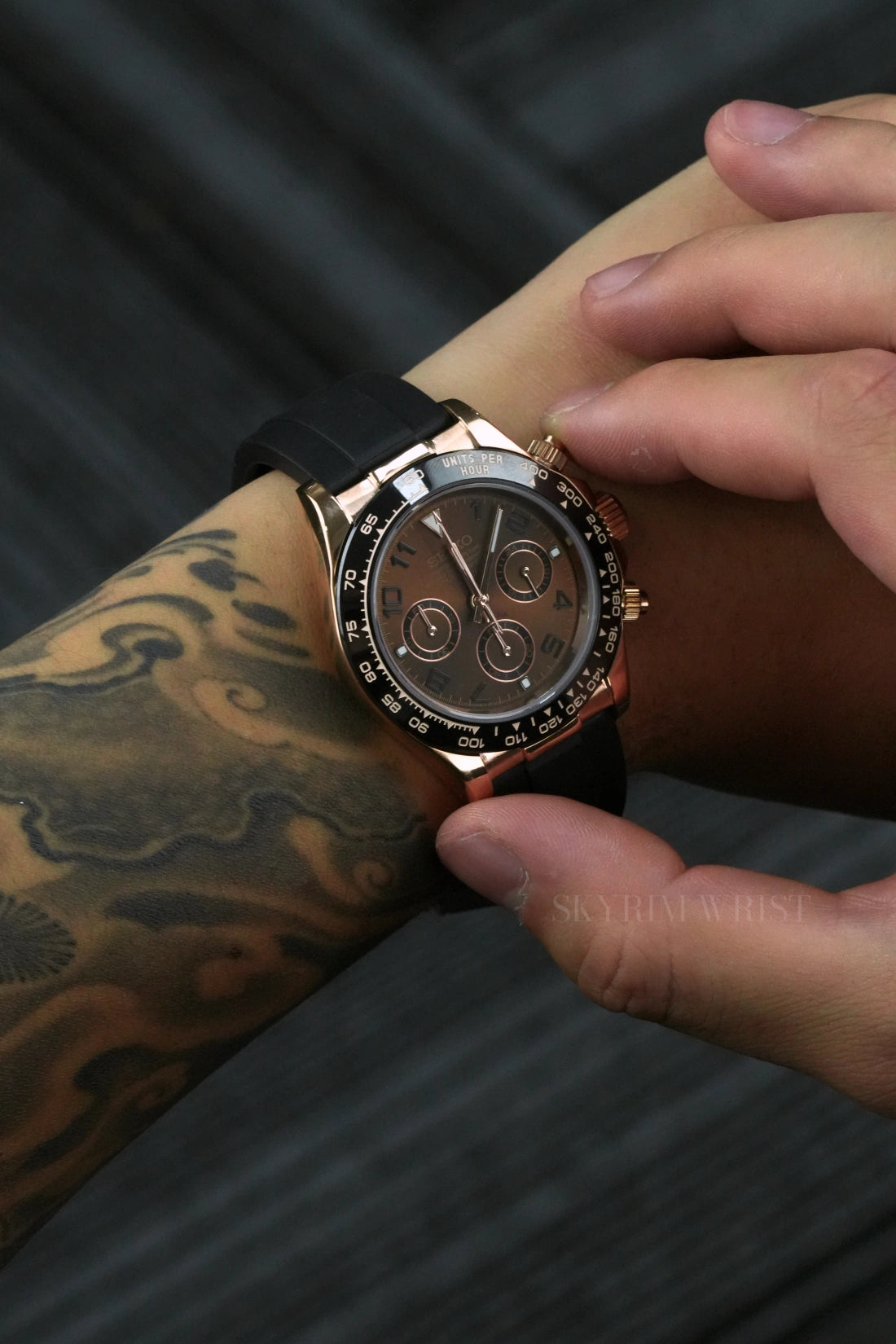 Mod Daytona Rose Gold Brown II - SKYRIM WRIST