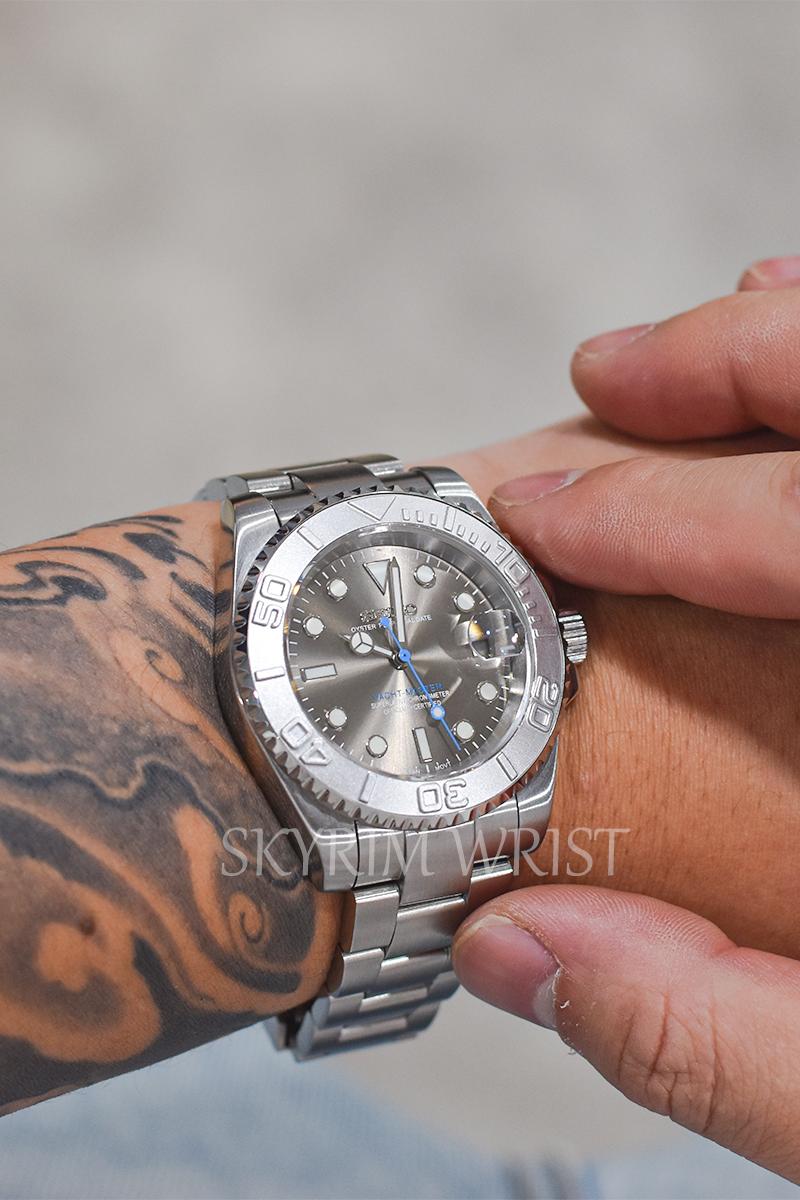 Mod Yacht-Master Silver Gray - SKYRIM WRIST