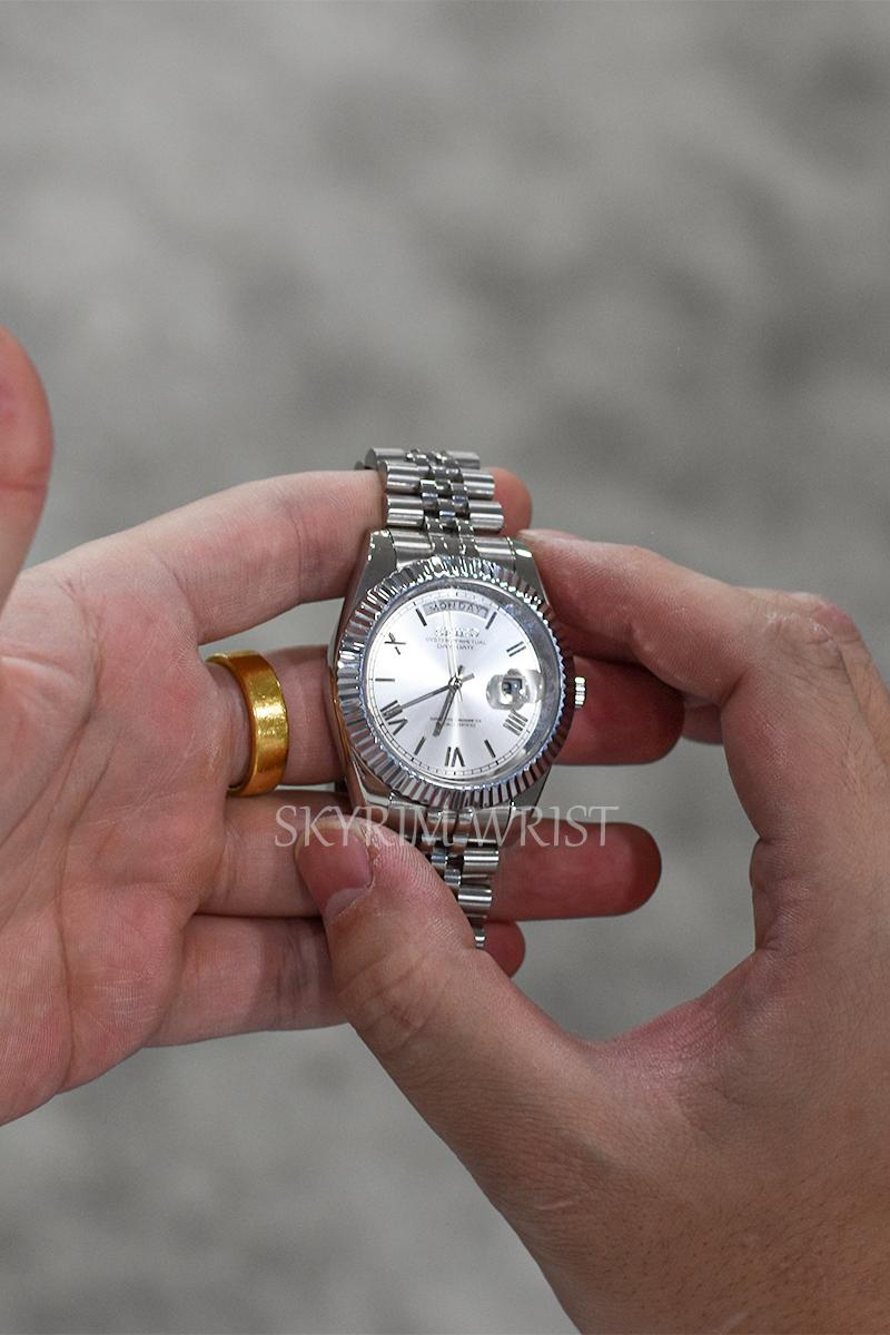 Mod Day-Date Silver - SKYRIM WRIST