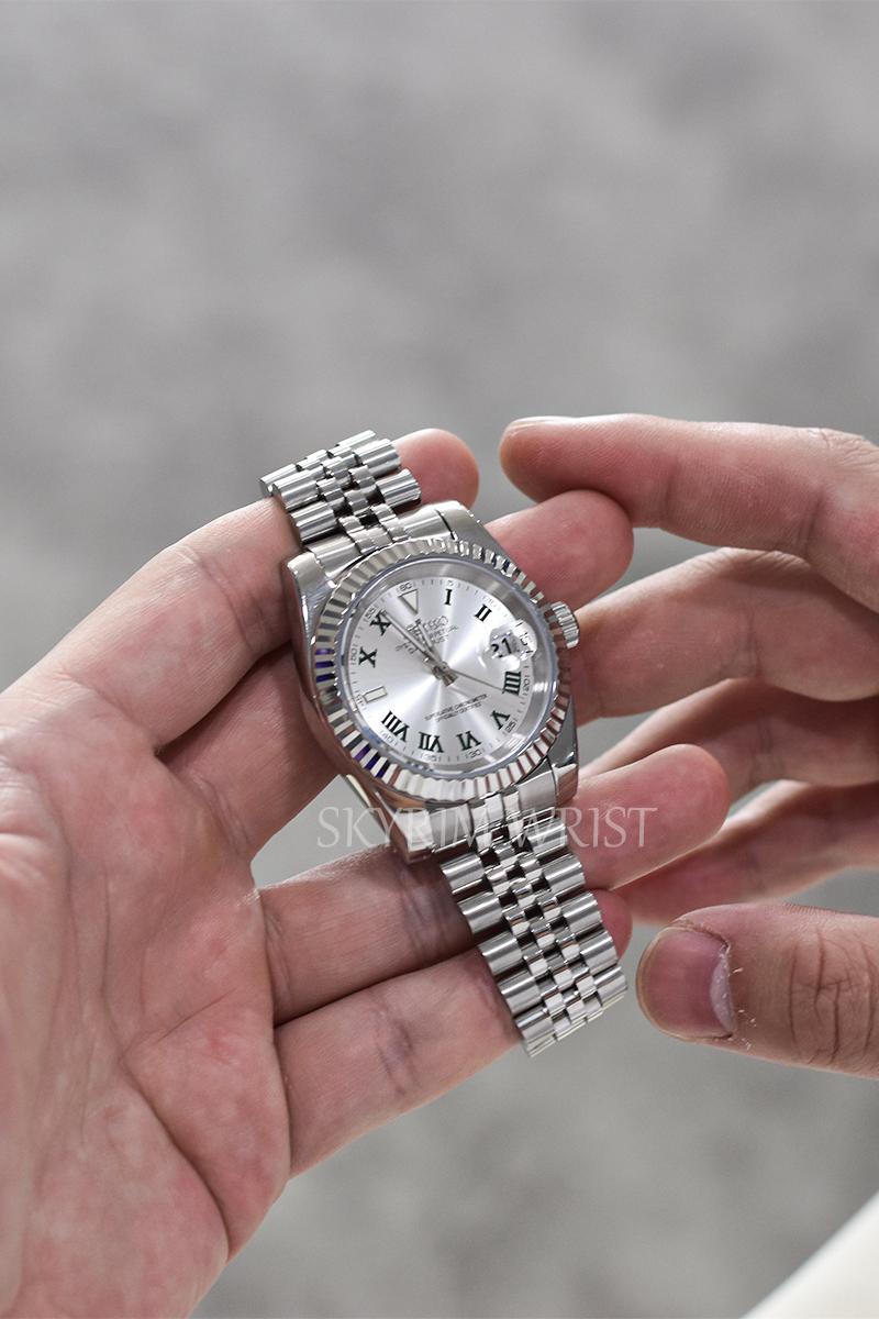 Mod Datejust Wimbledon Silver - SKYRIM WRIST