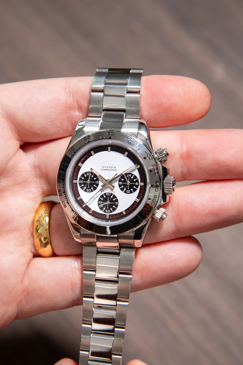 Mod Daytona Silver Ceramic Panda Watch - SKYRIM WRIST