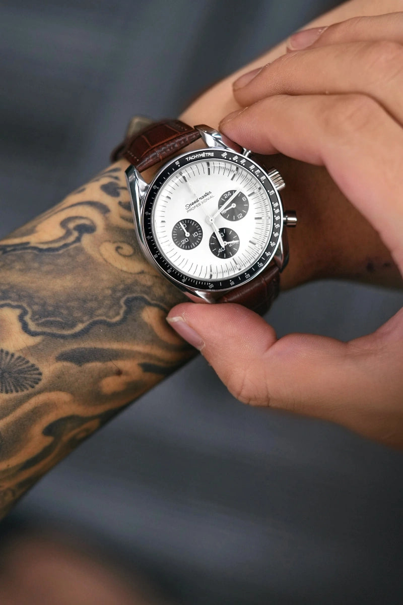 Mod Speedmaster Vintage Racer Brown Watch