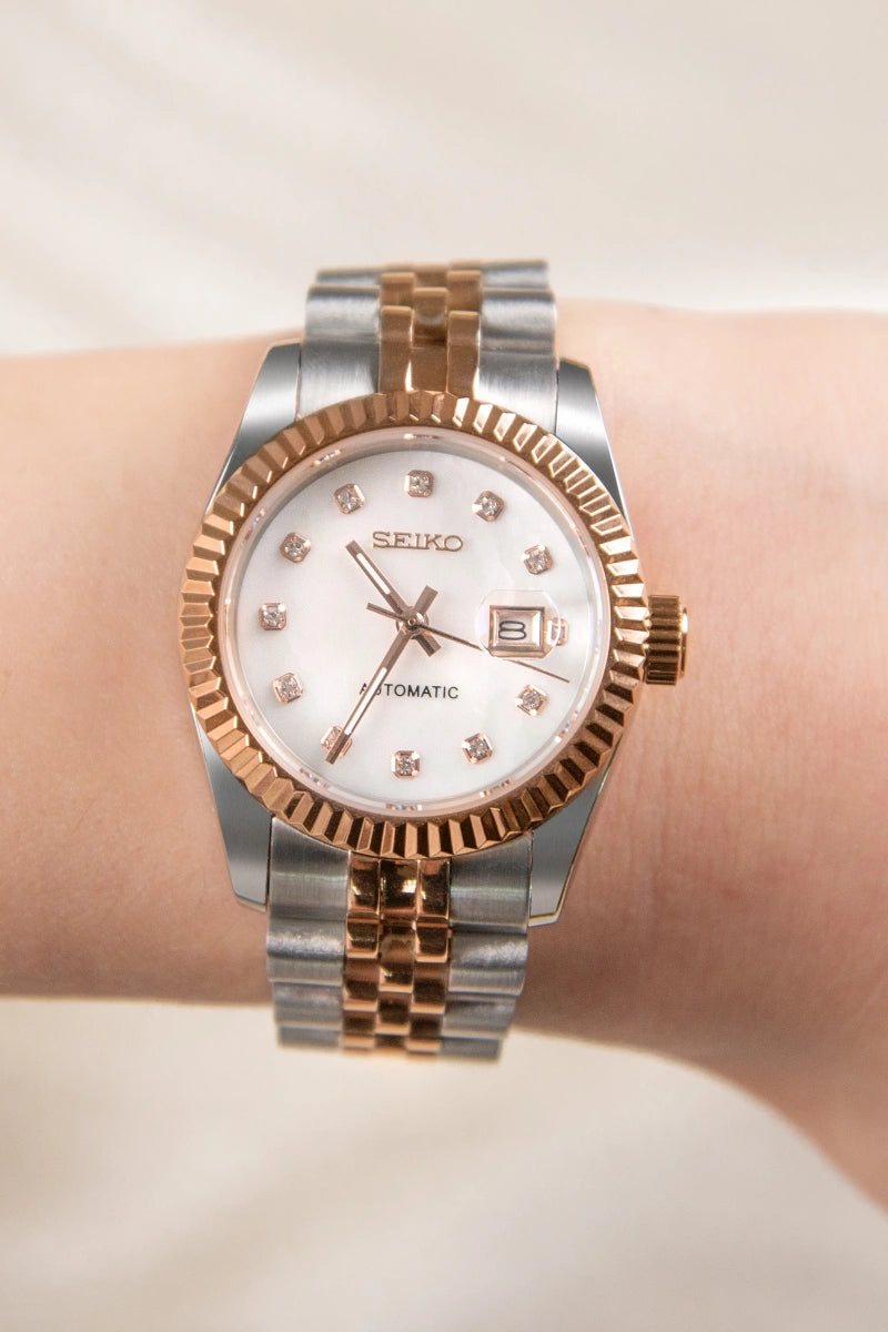 Mod Datejust Two-Tone Pearl - 31mm - SKYRIM WRIST