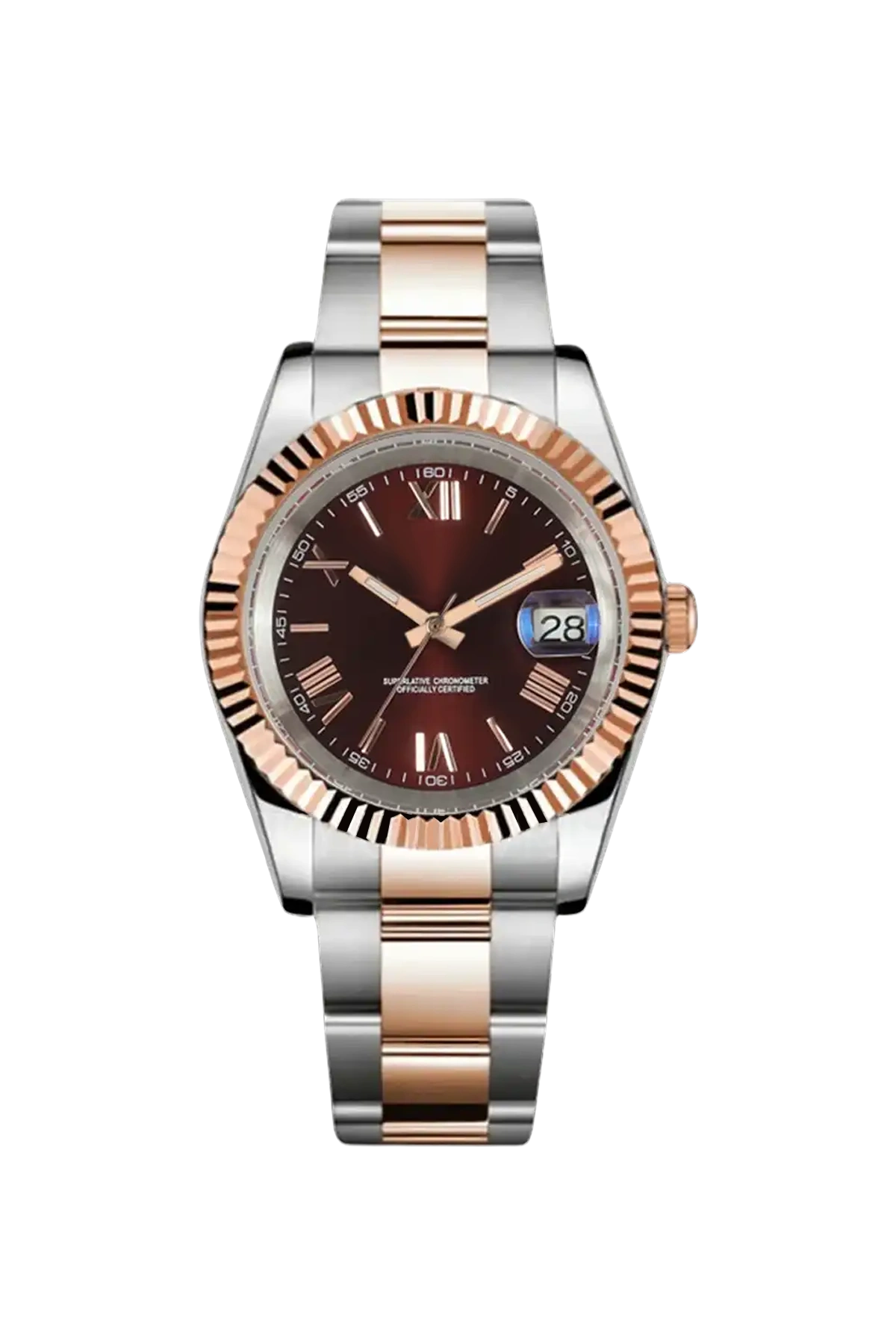 Mod Datejust Two-Tone Rose Gold Red Watch - SKYRIM WRIST