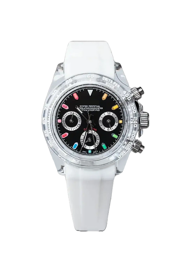 Mod Daytona Acrylic White Black Watch