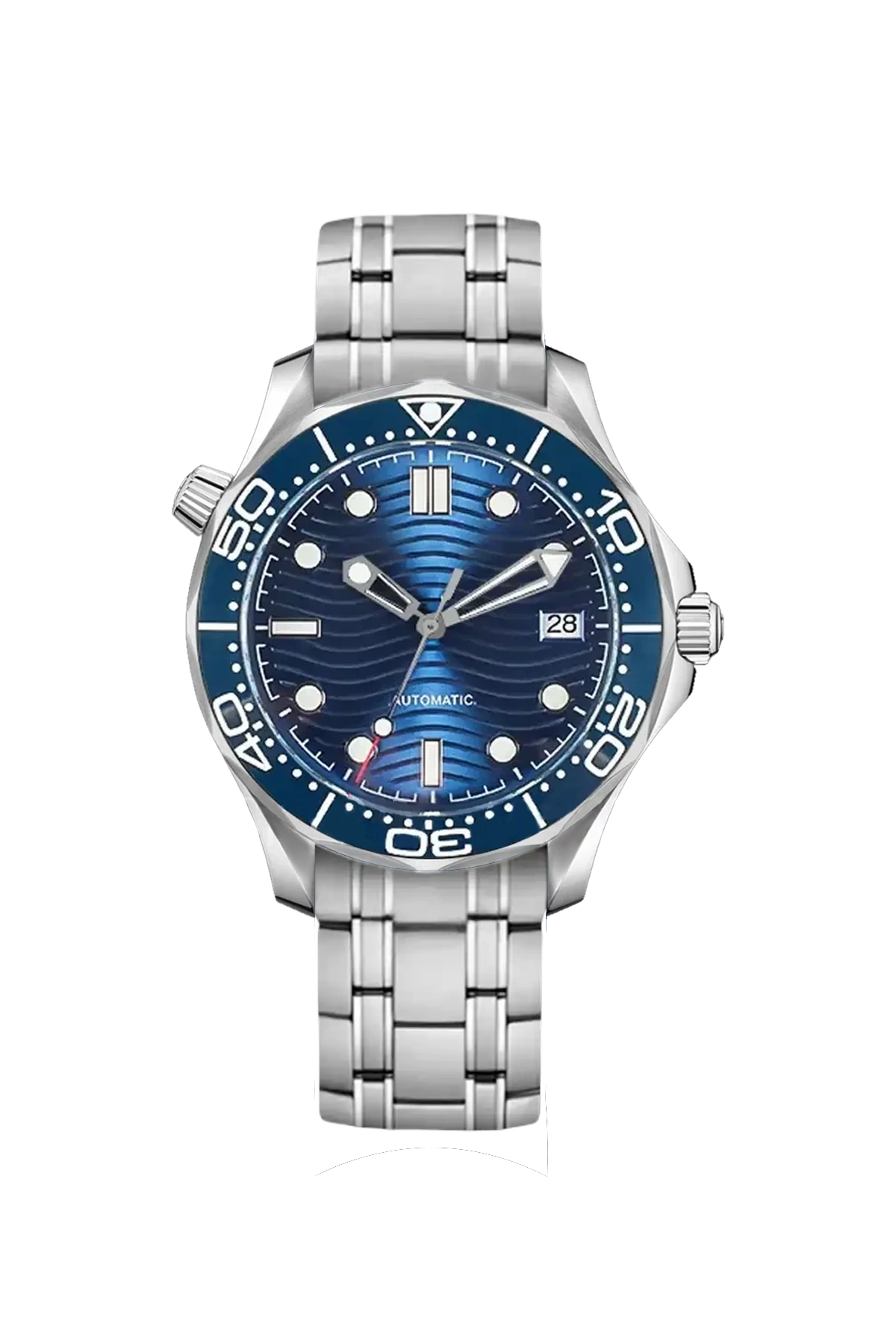 Mod Seamaster Silver Blue Watch - SKYRIM WRIST