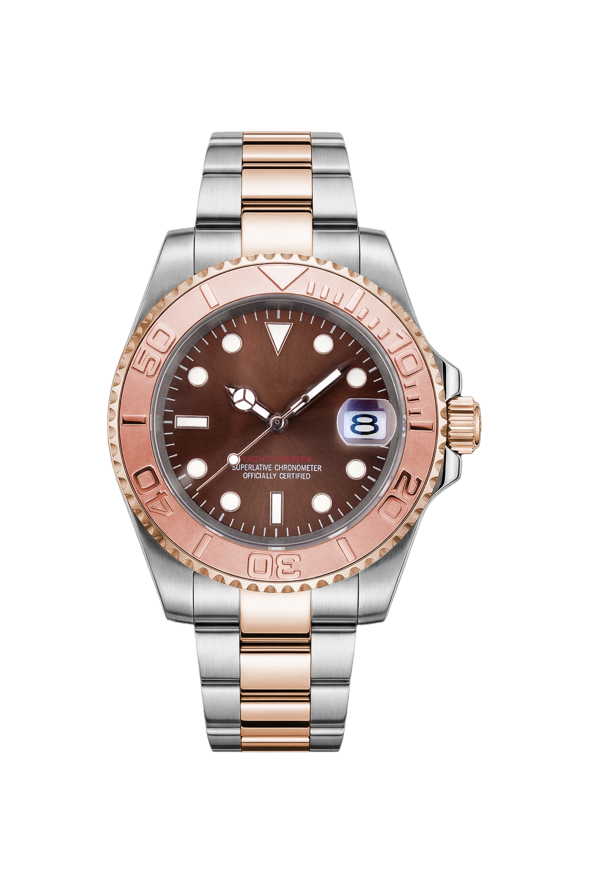 Mod Yacht-Master Two-Tone Rose Gold Watch - SKYRIM WRIST
