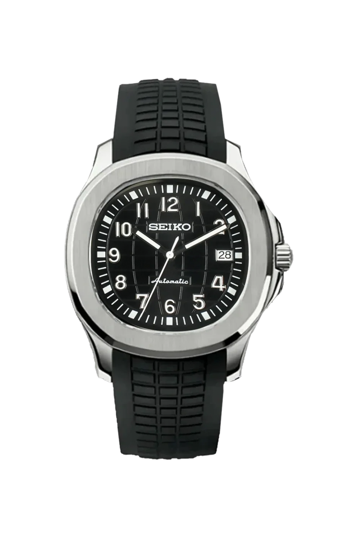 Seiko Mod Aquanaut Silver Black SKYRIM WRIST