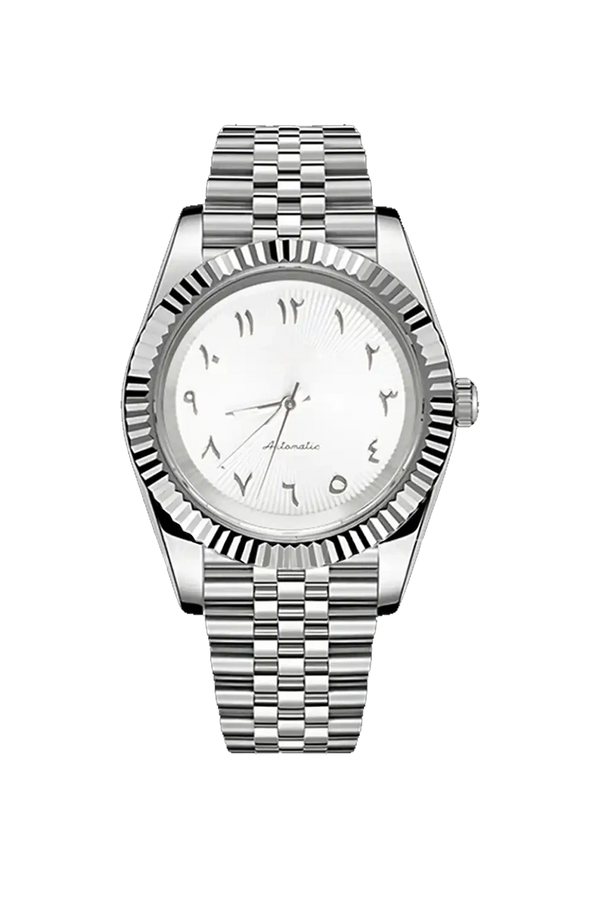 Mod Datejust Arabic White Watch