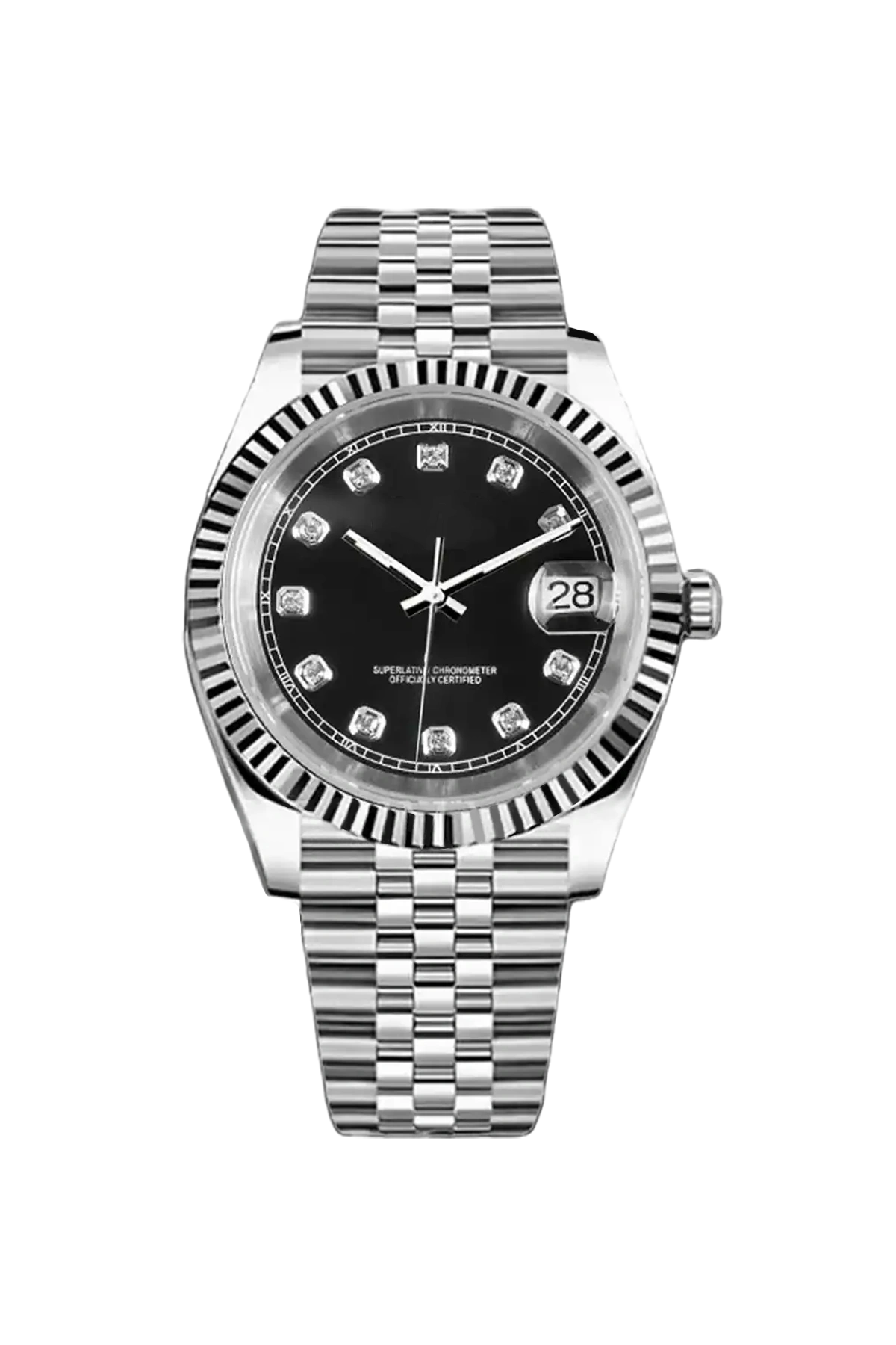 Mod Datejust Black Diamond Watch - SKYRIM WRIST