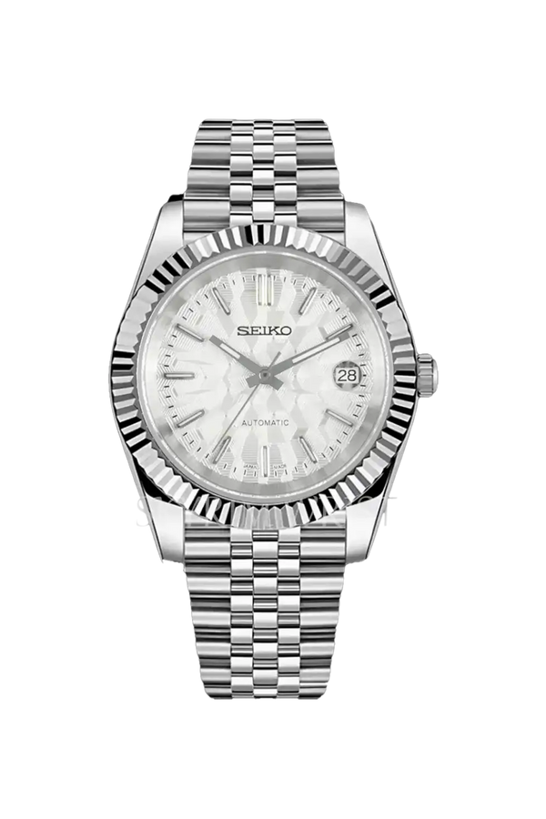 Mod Datejust Mosaic White