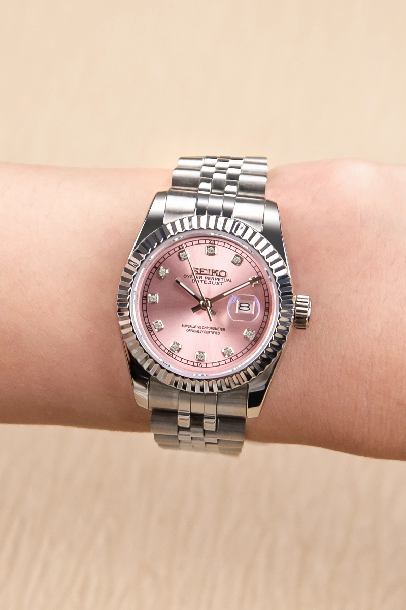 Mod Datejust Pink Diamond - 31mm - SKYRIM WRIST