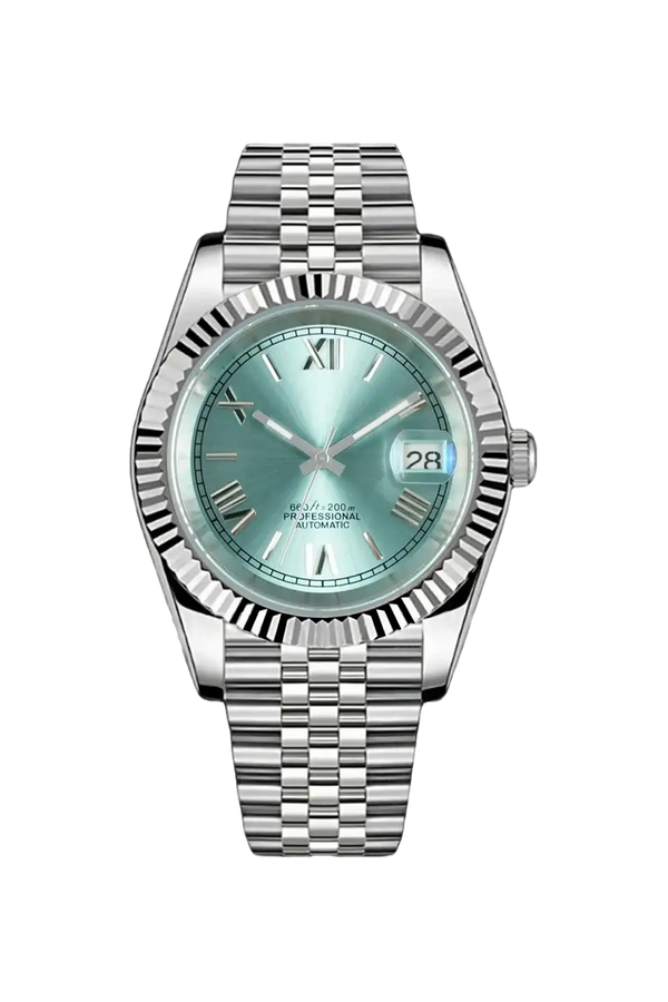 Mod Datejust Roman Sky Blue Watch