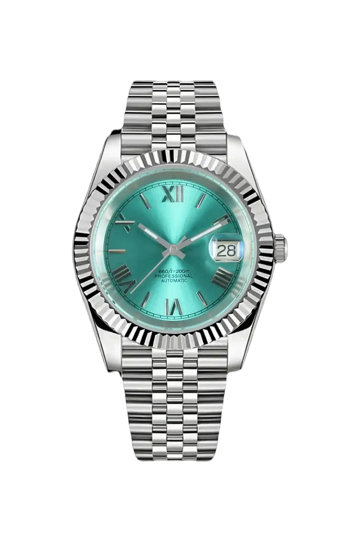 Mod Datejust Roman Tiffany Blue Watch - SKYRIM WRIST