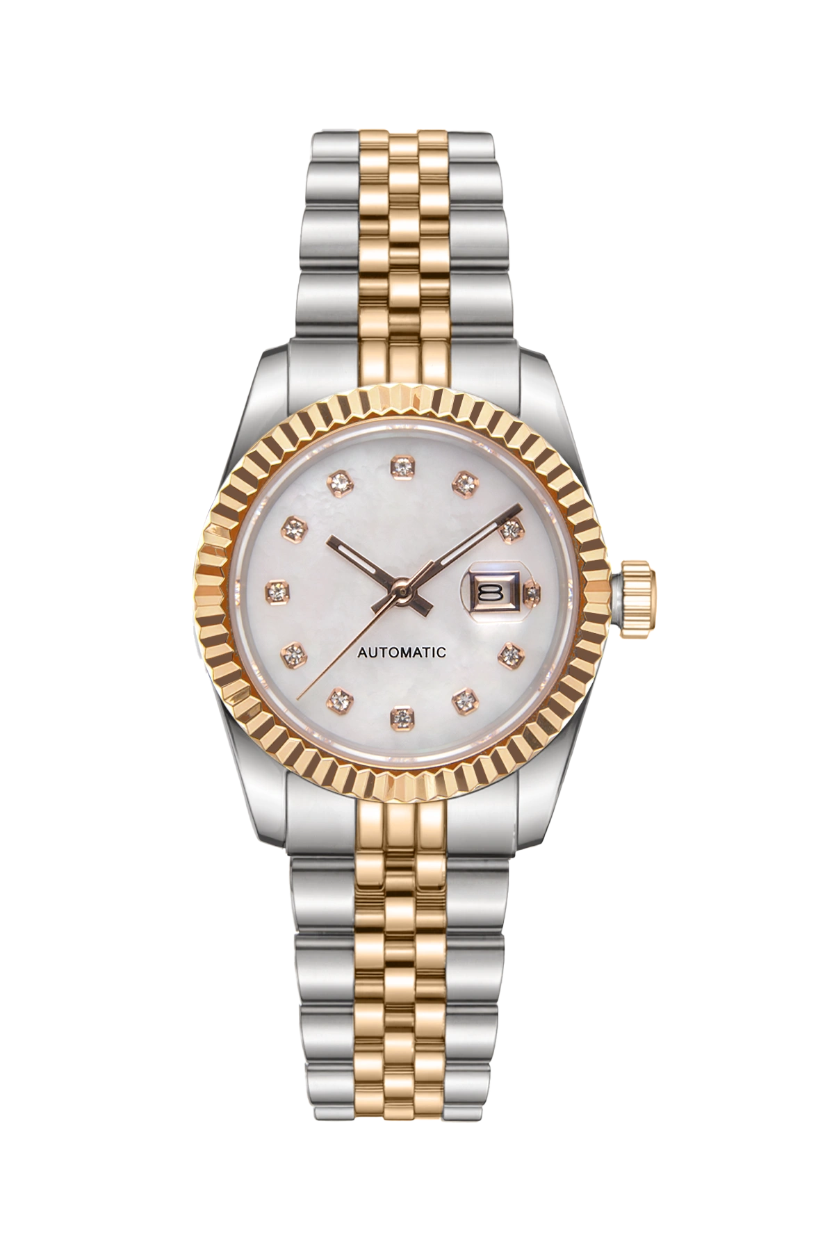 Mod Datejust Two-Tone Pearl Watch - 31mm - SKYRIM WRIST