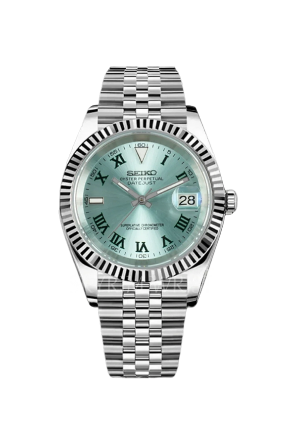 Mod Datejust Wimbledon Sky Blue