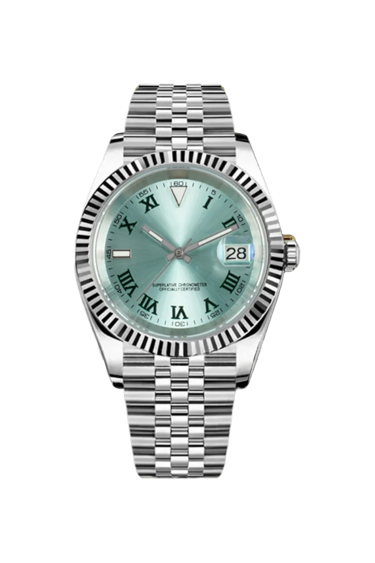 Mod Datejust Wimbledon Sky Blue Watch - SKYRIM WRIST