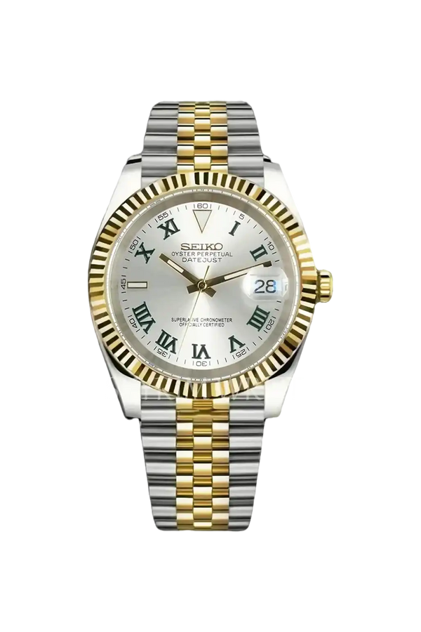 Mod Datejust Wimbledon Two-Tone Gold Silver