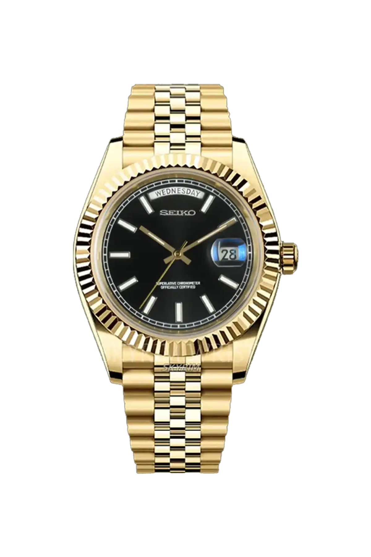 Mod Day-Date Gold Black - SKYRIM WRIST