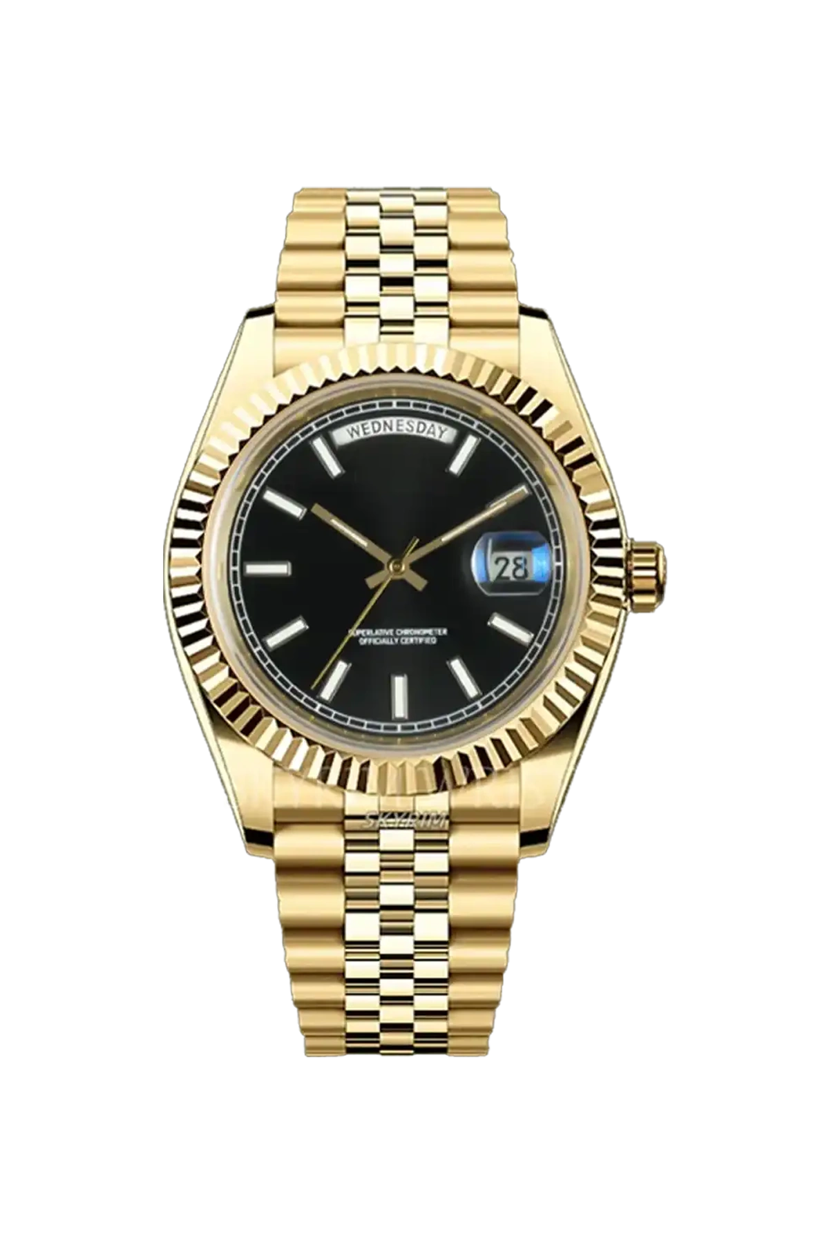 Mod Day-Date Gold Black Watch