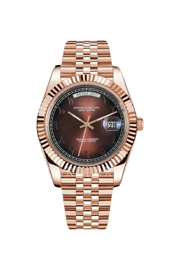 Mod Day-Date Rose Gold Arabic Watch