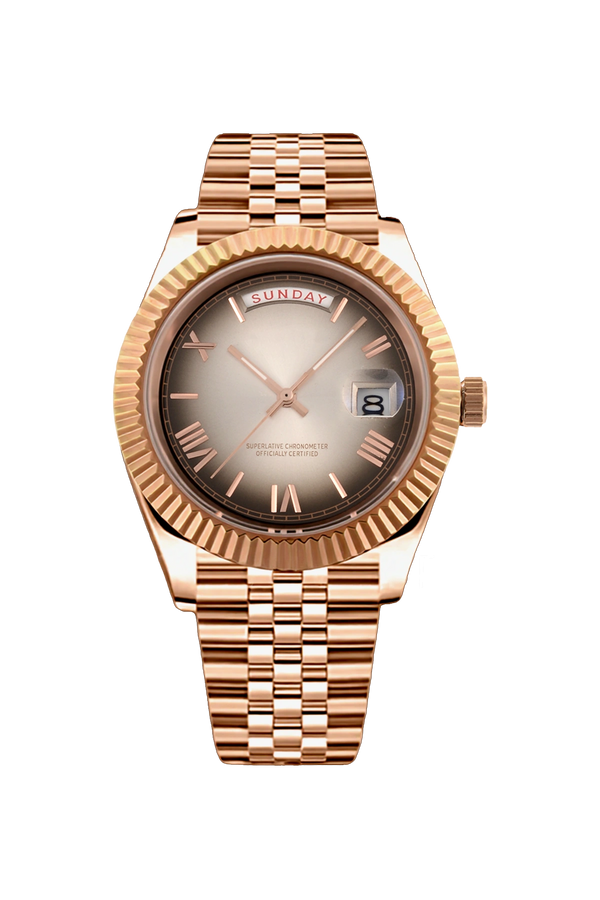 Mod Day-Date Rose Gold Mocha Watch