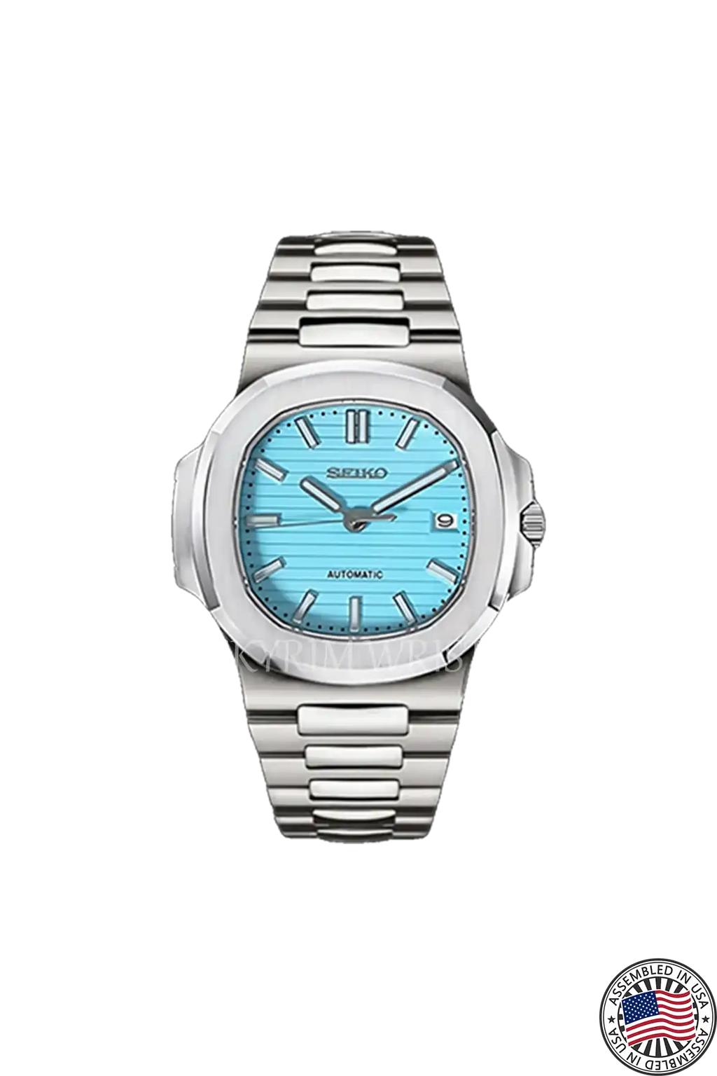 カスタム nautilus tiffany blue 時計 Seiko Mod Nautilus Tiffany Blue – NeoLux Watch & Co