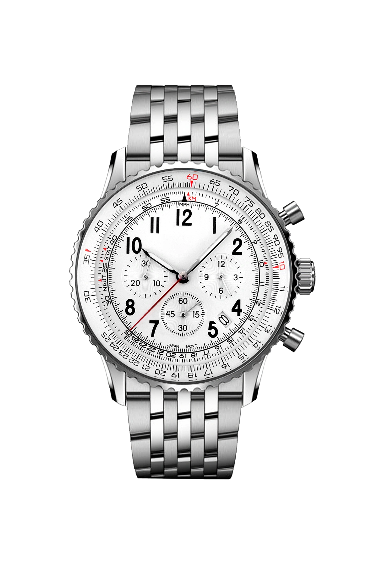 Mod Navitimer Silver Watch - SKYRIM WRIST