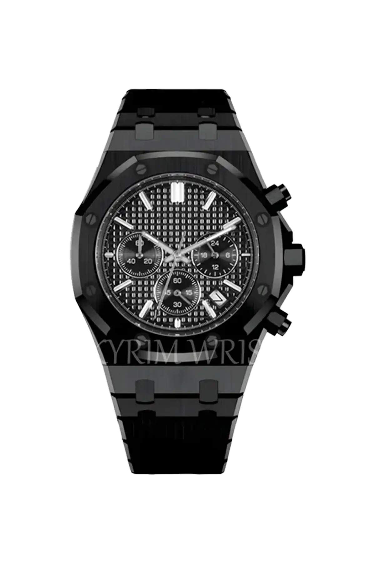 Mod Royal Oak All Black Chronograph Watch - SKYRIM WRIST