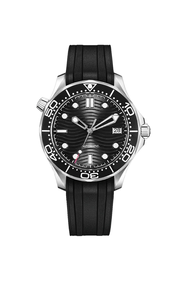 Mod Seamaster Black Wave Watch