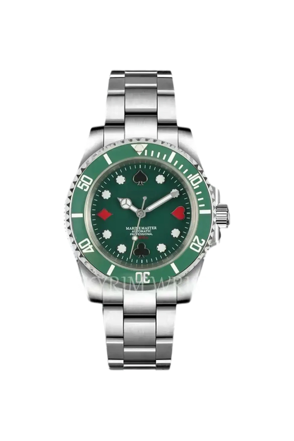 Mod Submariner - Card Master Green Watch