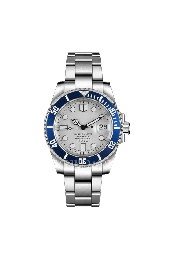 Mod Submariner Blue White Watch