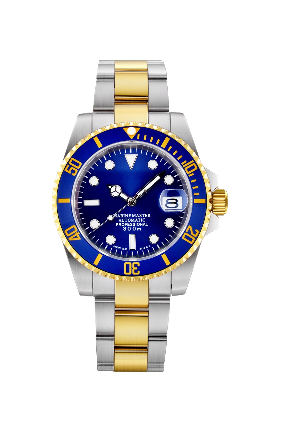 Mod Submariner Two-Tone Gold Blue Watch - SKYRIM WRIST