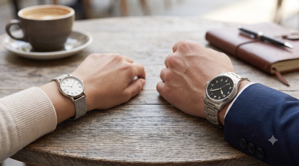 Image of 36mm vs 40mm watch