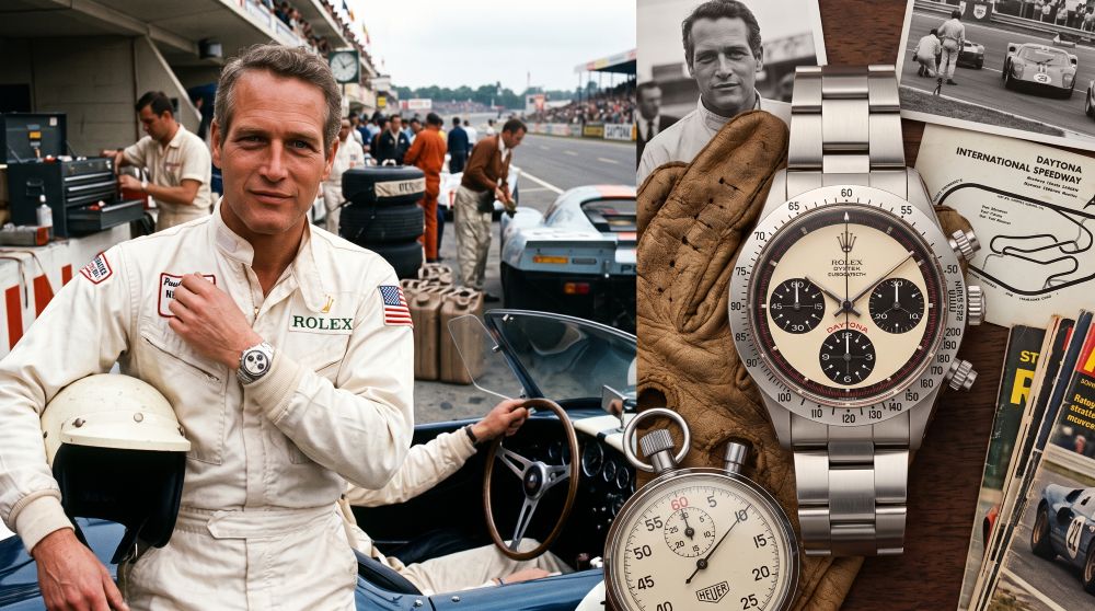 Image of Paul Newman and his Daytona watch