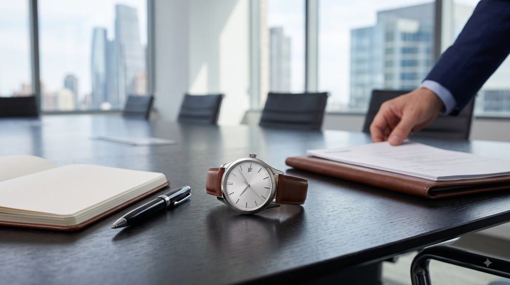 Image of a dress watch for job interviews