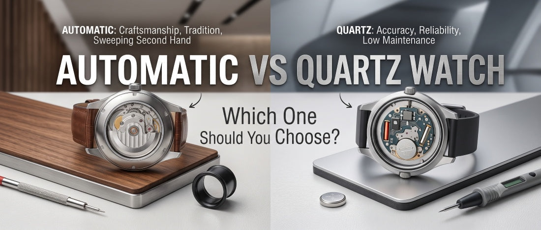 Image of automatic vs quartz watches