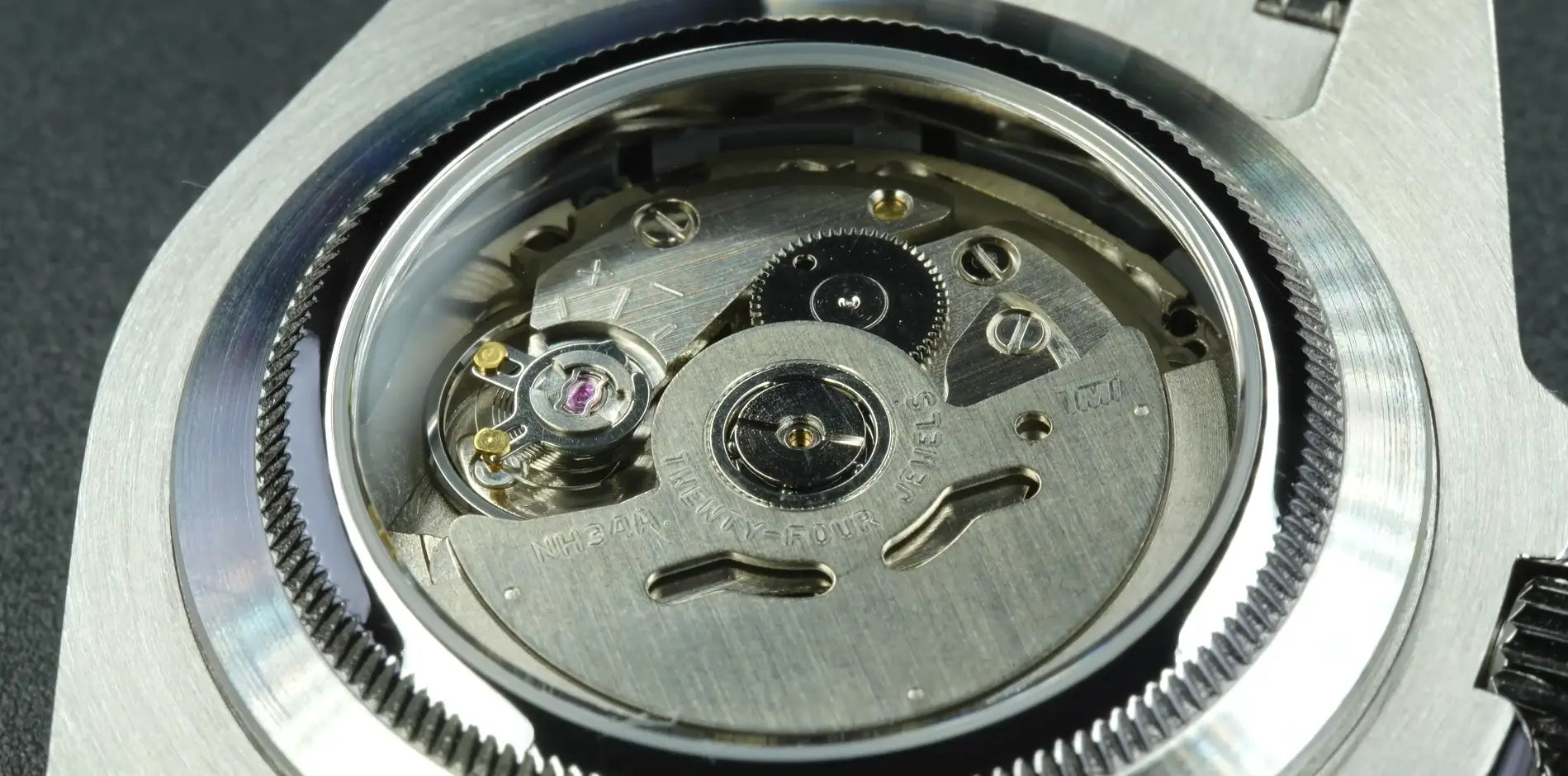 Image of nh34 movement for gmt watches