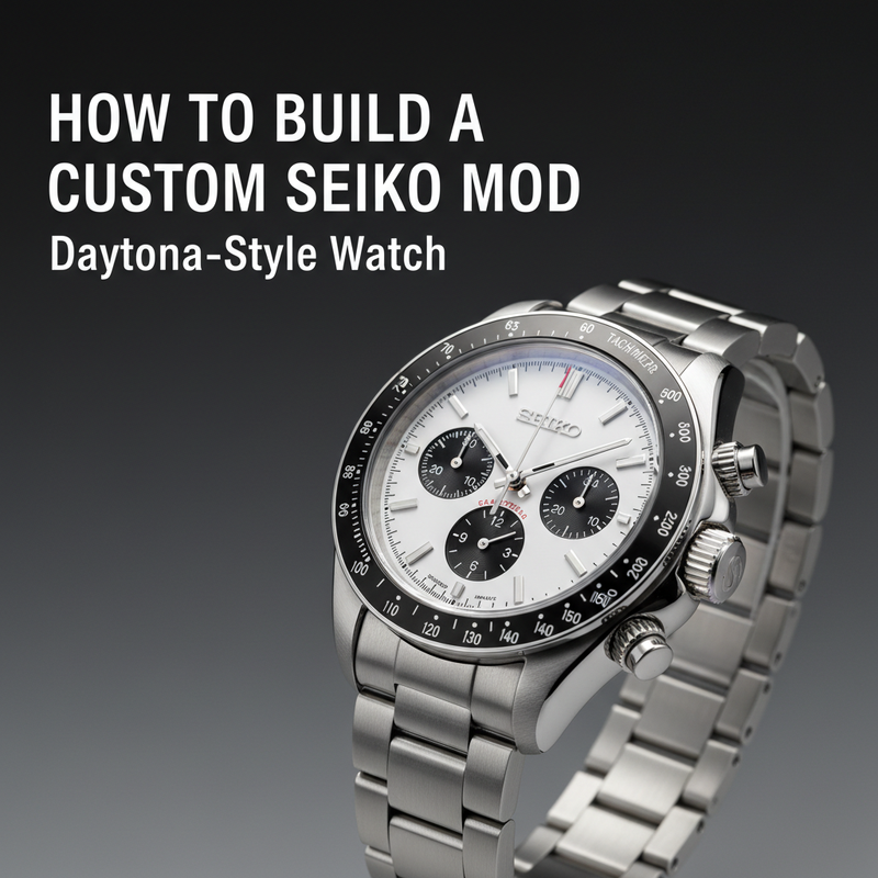How to Build a Custom Seiko Mod Daytona-Style Watch