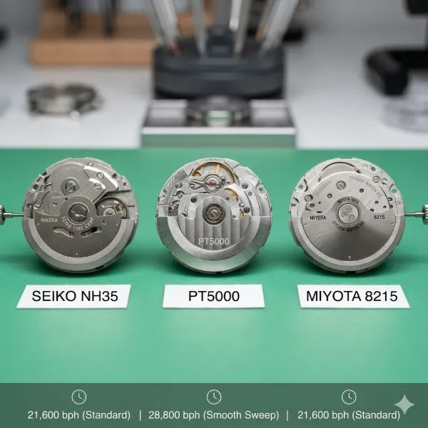 Image of NH35 vs PT5000 vs Miyota 8215: Which Movement Is Best in 2025?